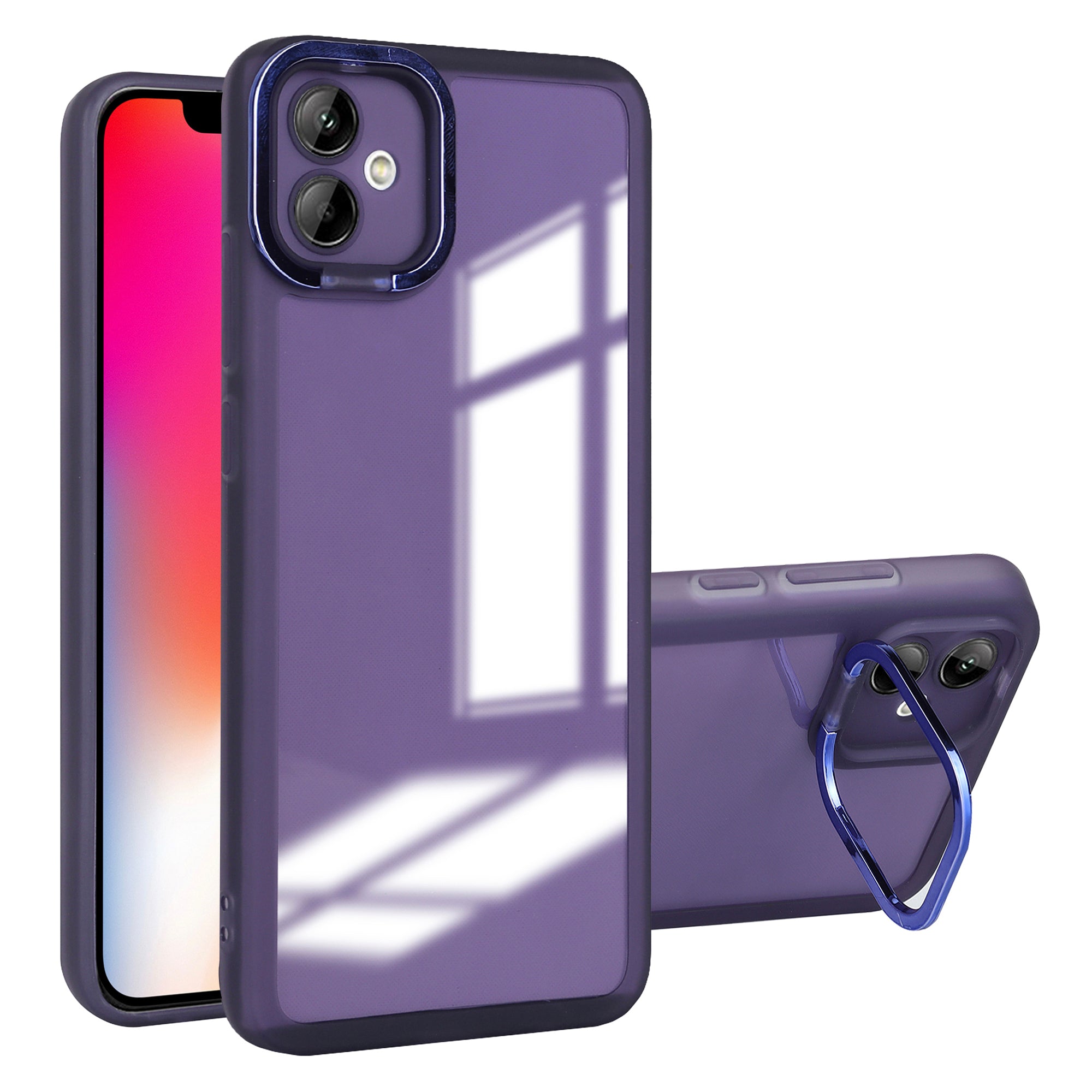Elektroplettering PC Kickstand telefoncover til iPhone 11 Matt TPU telefoncover med linsebeskytter Elektroplettering PC Kickstand telefoncover til iPhone 11 Matt TPU telefoncover med linsebeskytter